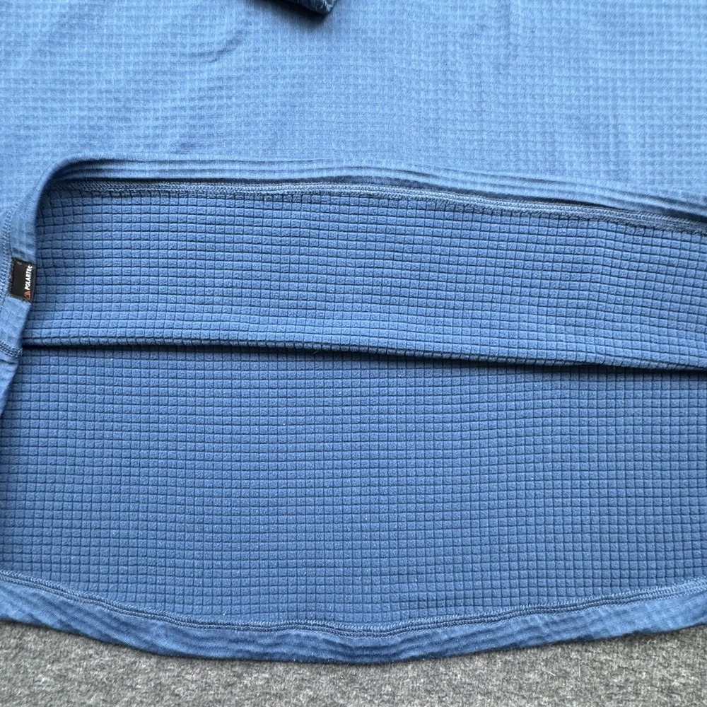Duluth Trading Company Baselayer Men 3XL Blue Grid Fleece‎ Long Sleeve Polartec - Picture 12 of 14